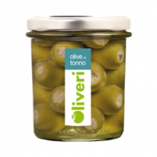 Oliveri - Grüne Oliven mit Thunfisch gefüllt